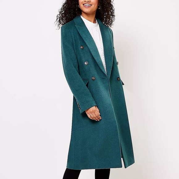 NWOT LOFT Double Breasted Coat - Picture 1 of 6